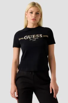 Женская черная футболка Черный XS Guess V5BI15.KA260;JBLK