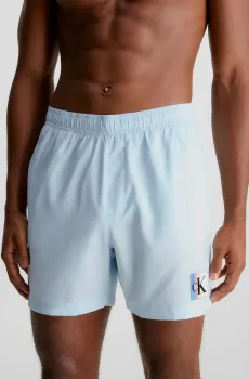 Мужские голубые плавательные шорты MEDIUM DRAWSTRING Голубой M Calvin Klein KM0KM00909