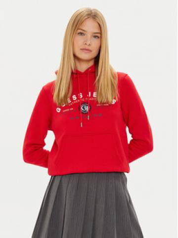 Guess Jeans Світшот W4BQ20 KC811 Бордовий Regular Fit Guess Jeans Світшот W4BQ20 KC811 Бордовий Regular Fit