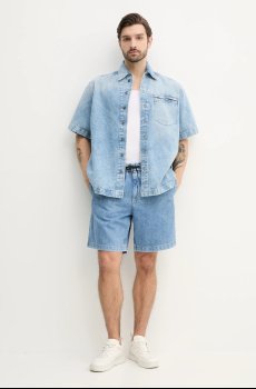 Джинсовая рубашка BOSS Orange