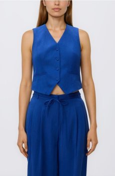 Reserved - Жилет із додаванням ліоцелу - індиго - 735JC-57X