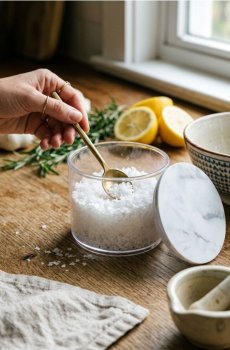 Контейнер для їжі з кришкою - clear