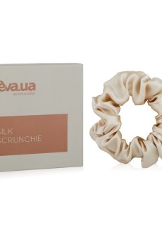Резинка для волос EVA.UA шелковая бежевая, 1 шт