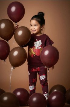 Бавовняні легінси The Aristocats - бордовий