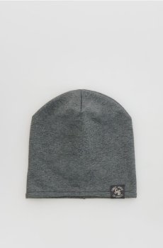 Reserved - Бавовняна шапка з нашивкою - темно-сірий - 462HW-90M