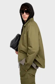 Мужская оливковая рубашка Suzy Оливковый XL ZADIG&VOLTAIRE WMSH01354_TREILLIS