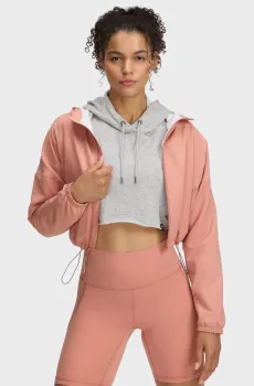 Женская розовая ветровка UA Unstoppable Woven HD Jkt Розовый M Under Armour 6003590-696