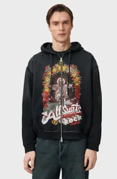 Мужское черное худи ROQUE Черный XL AllSaints M027NE