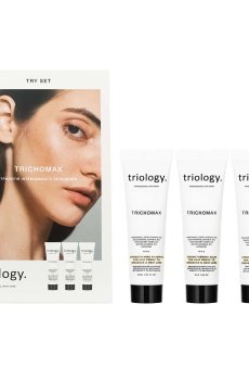 Набор для волос triology. Trichomax Try Set Трилогия интенсивного укрепления (шампунь, 30 мл + бальзам, 30 мл + маска, 30 мл)