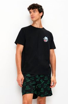 Двокомплектна бавовняна піжама Rick & Morty - різнобарвний