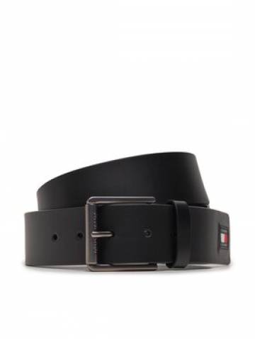 Tommy Jeans Чоловічий ремінь Tjm Flag Leather 4.0 AM0AM12340 Чорний Tommy Jeans Чоловічий ремінь Tjm Flag Leather 4.0 AM0AM12340 Чорний
