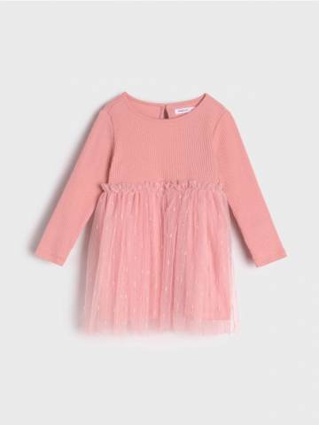 Сукня з тюлю - пильно-рожевий