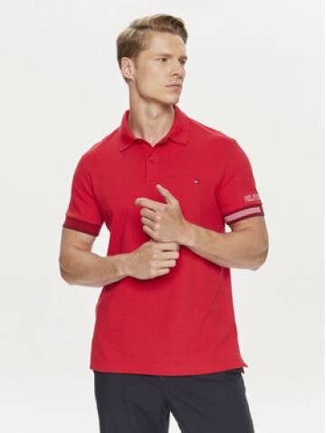 Tommy Hilfiger Поло Flag MW0MW34780 Червоний Slim Fit Tommy Hilfiger Поло Flag MW0MW34780 Червоний Slim Fit