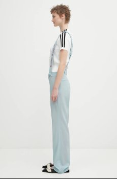 Шерстяные брюки Fiorucci Embroidered Suspender