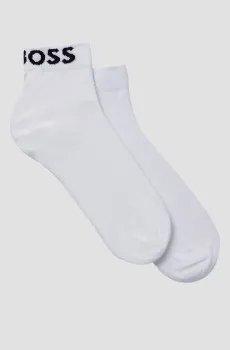 Женские белые носки (2 пары) Белый 39-42 BOSS 50502066;100