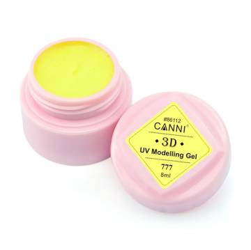 Гель-пластилин для ногтей Canni 3D UV Modelling Gel 777 ярко-желтый, 8 мл Гель-пластилин для ногтей Canni 3D UV Modelling Gel 777 ярко-желтый, 8 мл