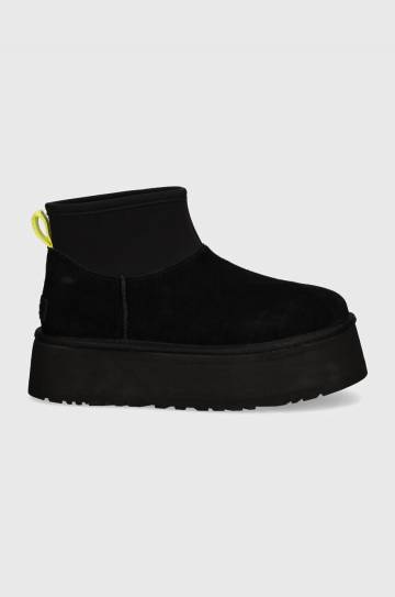 Замшевые сапоги UGG Classic Mini Dipper цвет чёрный 1168170-BLK Замшевые сапоги UGG Classic Mini Dipper цвет чёрный 1168170-BLK