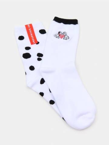 Шкарпетки, 2 пари 101 Dalmatians - білий Шкарпетки, 2 пари 101 Dalmatians - білий