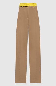 Коричневые брюки Norman из шерсти