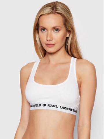 KARL LAGERFELD Бюстгальтер-топ Logo 211W2102 Білий KARL LAGERFELD Бюстгальтер-топ Logo 211W2102 Білий