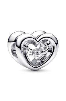 Намистина "Сяюче серце і плаваючий камінь"