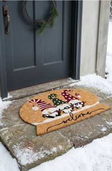 Килимок з кокосового волокна - різнобарвний