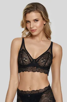 Женский черный бюстгальтер Черный 95F MARC&ANDRE W23-0151-FCS-LH