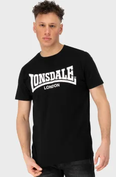 Мужская черная футболка FULWOOD Черный L Lonsdale 117821