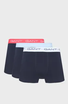 Мужские темно-синие боксеры (3 шт) TRUNK Синий XL Gant 902523003