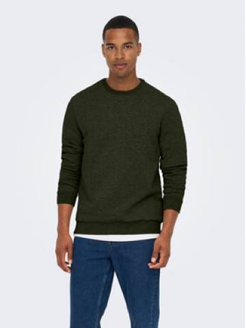 Only & Sons Світшот 22018683 Зелений Regular Fit Only & Sons Світшот 22018683 Зелений Regular Fit