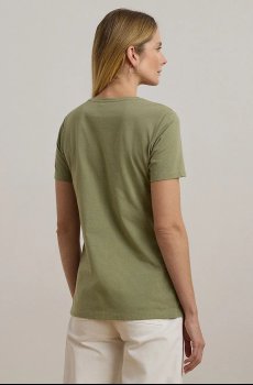 Хлопковая футболка Lauren Ralph Lauren