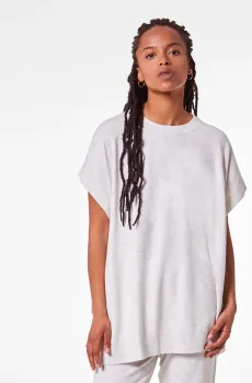 Женское светло-серое пончо BERTA Серый S Etam 6535466