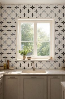 Набір декоративних самоклейних настінних наліпок 10 pack - чорний