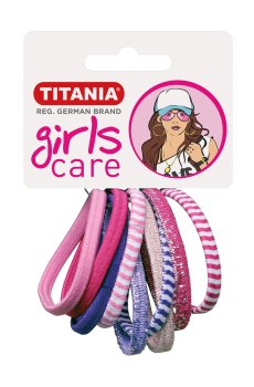 Набор резинок для волос Titania диаметр 4 см, разноцветный, 9 шт (7821 GIRL)