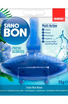 Блок для очищения унитаза SANO Морской, 55 г