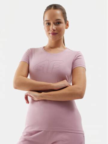 4F Футболка 4FWSS24TTSHF1163 Рожевий Slim Fit 4F Футболка 4FWSS24TTSHF1163 Рожевий Slim Fit