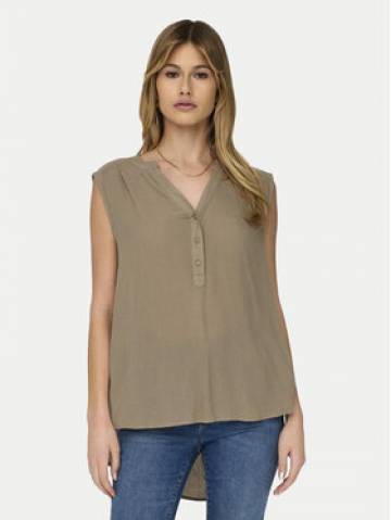 ONLY Блузка Jette 15213420 Коричневий Regular Fit ONLY Блузка Jette 15213420 Коричневий Regular Fit