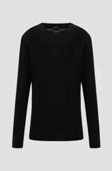 Мужской черный лонгслив Черный M BOSS 50524326;001