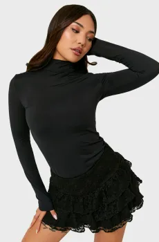 Женский черный гольф Черный XS Tally Weijl STSPATYDIAM