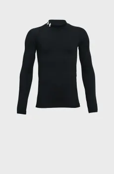 Детский черный лонгслив UA CG Armour Mock LS Черный 7 Under Armour 1366373-001