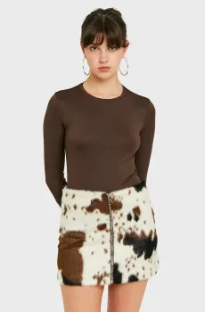 Женская белая юбка с узором Белый XS Tally Weijl SSKPECOWY