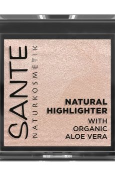 Уценка! Био-хайлайтер для лица Sante Naturkosmetik With Organic Aloe Vera Natural Highlighter 02 Glowy Rose, 7 г
