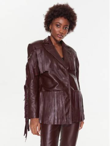 Remain Шкіряна куртка Leather Fringed RM2051 Бордовий Regular Fit Remain Шкіряна куртка Leather Fringed RM2051 Бордовий Regular Fit