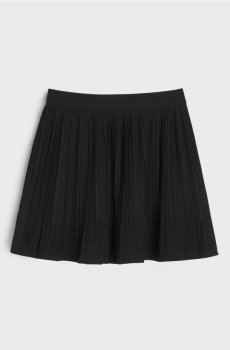 Плісирована мініспідниця - чорний