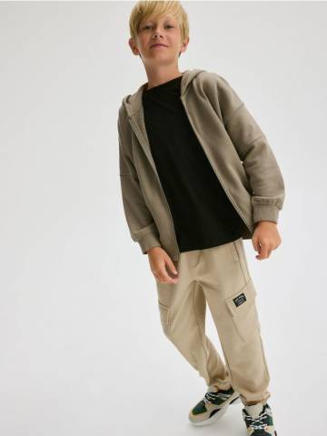 Reserved - Джоггери карго з кишенями - бежевий - 851BE-80X
