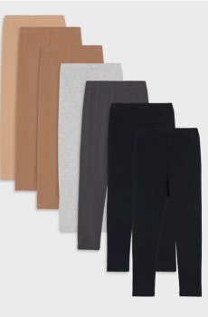 Легінси, 7 пари - різнобарвний