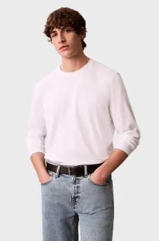 Мужской белый лонгслив SUPIMA Белый S Calvin Klein LV04LD227G