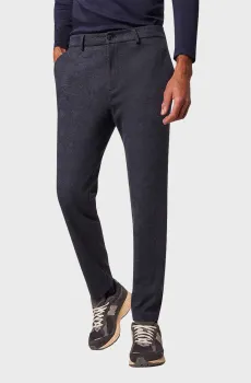 Мужские темно-синие брюки в клетку Синий 54 Pierre Cardin PC.-C4 72330.6099