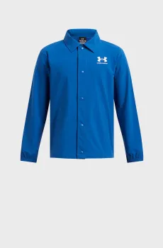 Детская синяя рубашка-пальто UA B Icon Woven Coach Jkt Синий 8 Under Armour 1386699-432