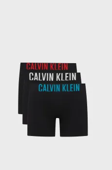 Мужские черные боксеры (3 шт) Черный M Calvin Klein 000NB3609A